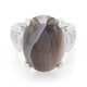 Bague en argent et Agate du Botswana