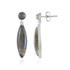 Boucles d'oreilles en argent et Labradorite