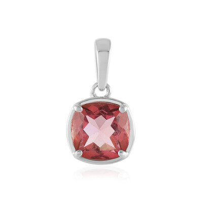 Pendentif en argent et Quartz rouge du soir