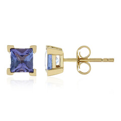 Boucles d'oreilles en or et Tanzanite