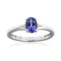 Bague en or et Tanzanite AAA