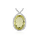 Pendentif en argent et Quartz citron