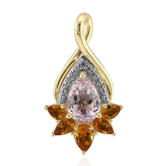 Pendentif en or et Kunzite du Brésil (Remy Rotenier)