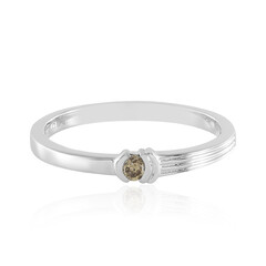 Bague en argent et Diamant champagne I3