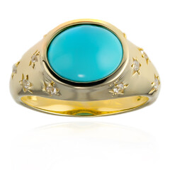 Bague en argent et Turquoise Sleeping Beauty