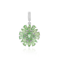 Pendentif en argent et Grenat Tsavorite