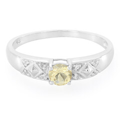 Bague en argent et Béryl jaune