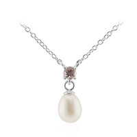 Collier en argent et Perle blanche de culture d'eau douce