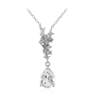 Collier en argent et Topaze blanche