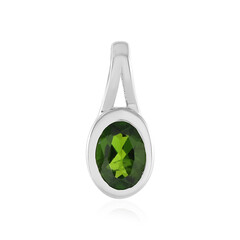 Pendentif en argent et Diopside de Russie