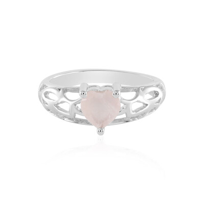 Bague en argent et Quartz rose