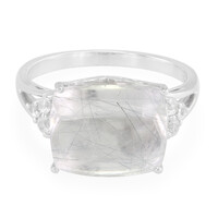 Bague en argent et Quartz rutile de Mutuca