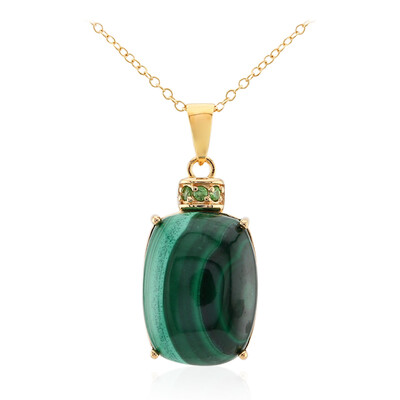 Collier en argent et Malachite