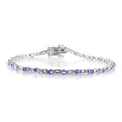 Bracelet en argent et Tanzanite