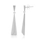 Boucles d'oreilles en argent et Diamant I1 (G) (Annette)