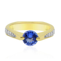 Bague en or et Tanzanite AAA (de Melo)