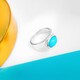 Bague en argent et Turquoise Sleeping Beauty