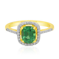 Bague en or et Tsavorite du Kenya AAA  (AMAYANI)