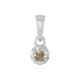 Pendentif en argent et Diamant champagne I2