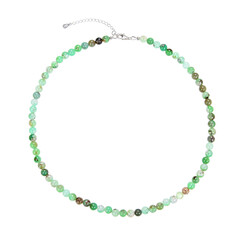 Collier en argent et Chrysoprase