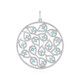 Pendentif en argent et Apatite bleue