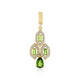 Pendentif en argent et Diopside de Russie