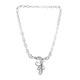 Collier en argent et Topaze blanche