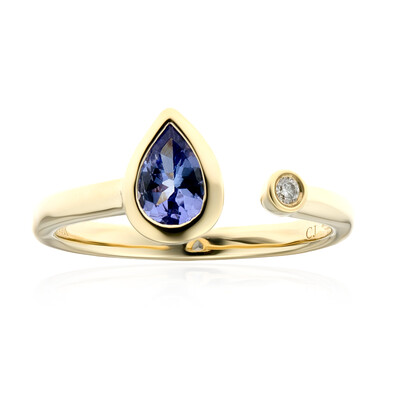 Bague en or et Tanzanite AAA