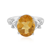 Bague en argent et Citrine