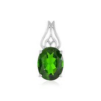 Pendentif en argent et Diopside de Russie