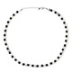 Collier en argent et Onyx noir