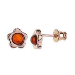 Boucles d'oreilles en argent et Ambre baltique