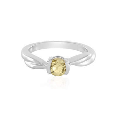 Bague en argent et Béryl jaune