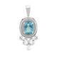 Pendentif en argent et Apatite bleue (Pallanova)