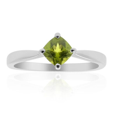 Bague en argent et Vésuvianite