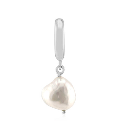 Pendentif en argent et Perle blanche de culture d'eau douce (TPC)