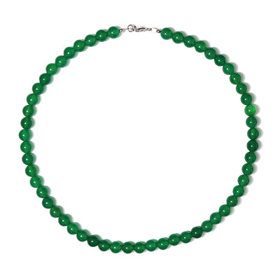 Collier en argent et Onyx vert