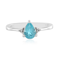 Bague en argent et Apatite bleue