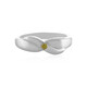 Bague en argent et Diamant jaune I4