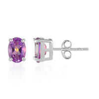 Boucles d'oreilles en argent et Topaze mystique lilas