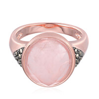 Bague en argent et Quartz rose