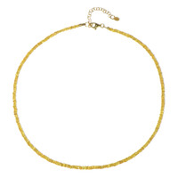 Collier en argent et Saphir jaune