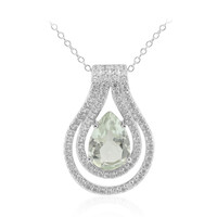 Collier en argent et Améthyste verte