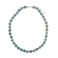 Collier en argent et Aragonite bleue