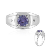 Bague pour homme en argent et Tanzanite