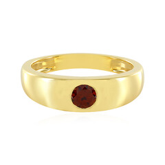 Bague en argent et Zircon rouge