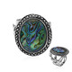 Bague en argent et Coquillage d'Abalone (Art of Nature)