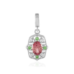 Pendentif en argent et Tourmaline rose du Nigéria