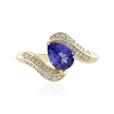 Bague en or et Tanzanite AAA (de Melo)