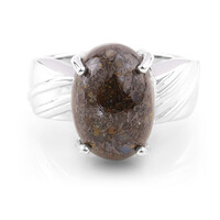 Bague en argent et Quartz Dinosaure